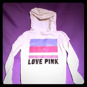 Pink by vs hoodie